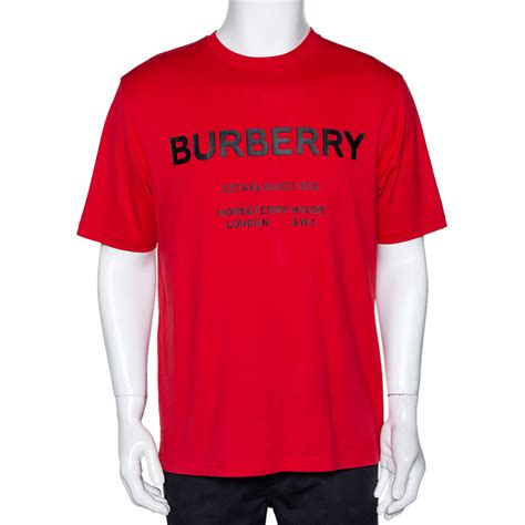 red burberry tshirt|original burberry men t shirt.